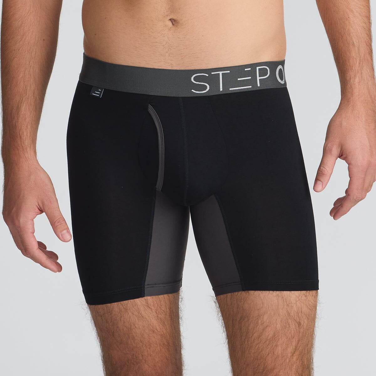 Black Underwear with Fly at Step One UK