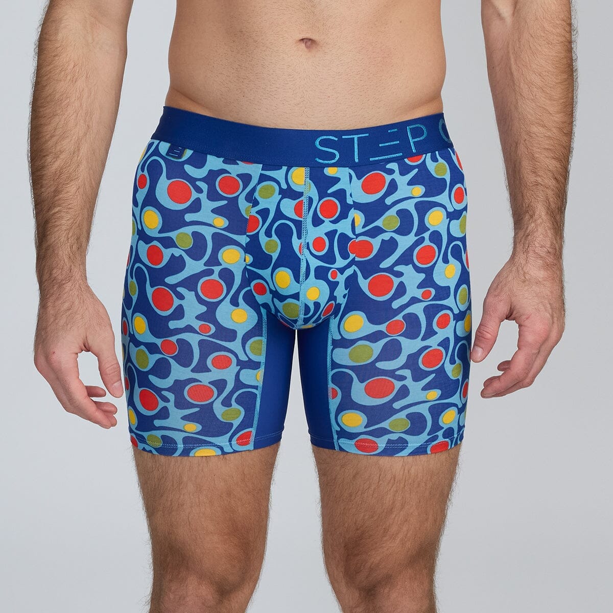 Blue Colourful Bamboo Men's Underwear