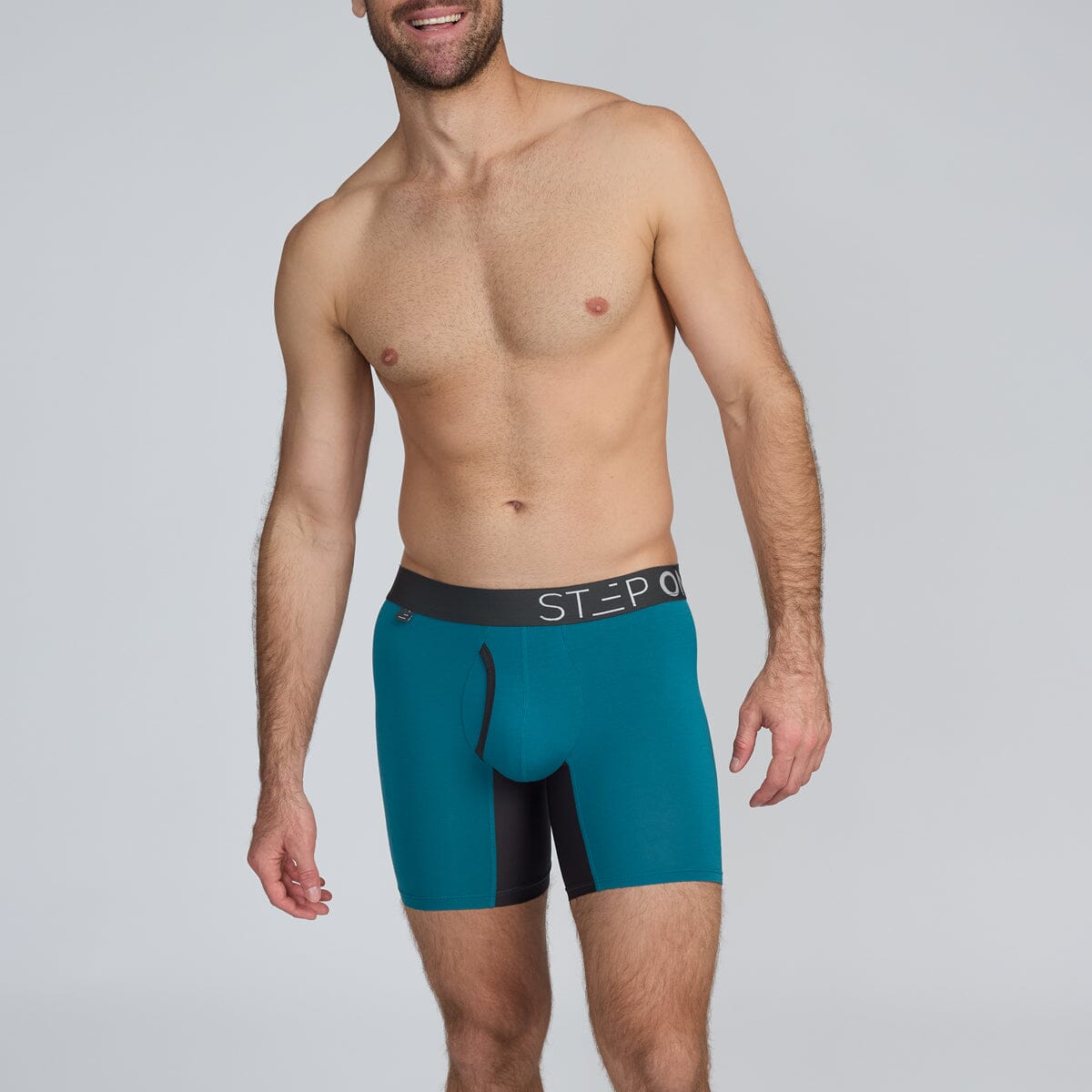 Green Men's Underwear with Fly