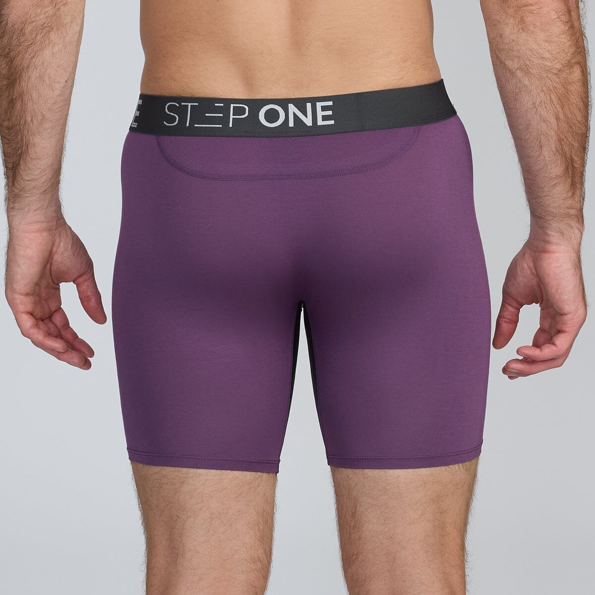 Purple Men's Underwear with Fly