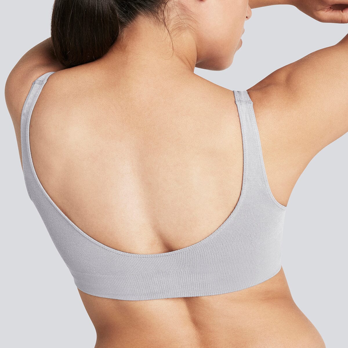 Women's SmoothFit Padded Bra - Grey - Bamboo Underwear