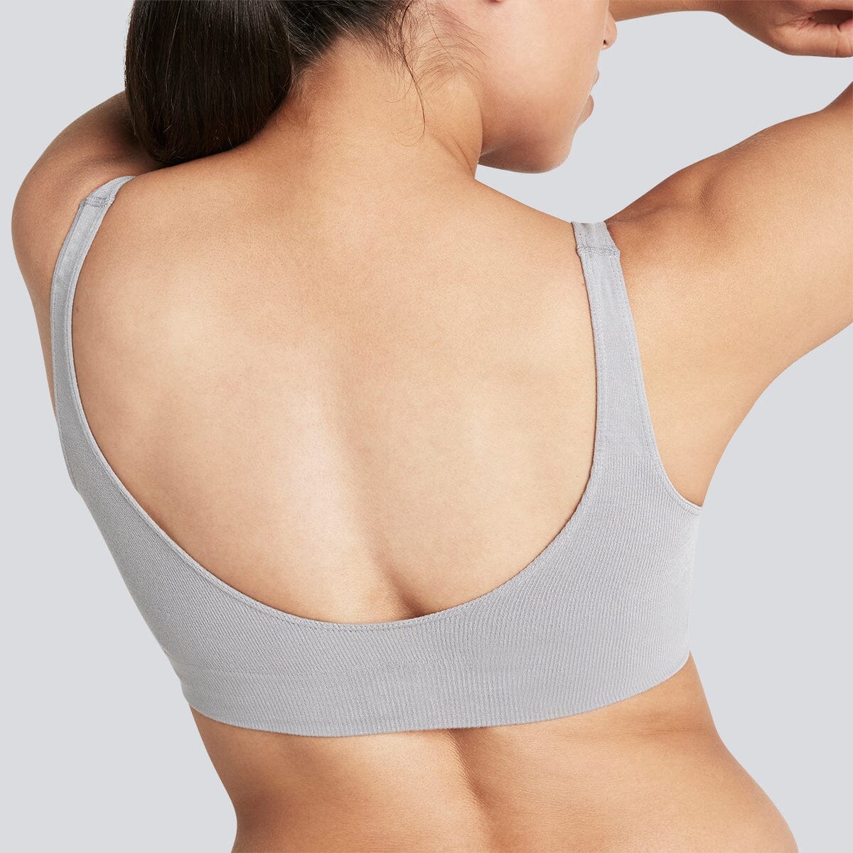 Women's SmoothFit Padded Bra - Grey - Bamboo Underwear