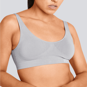 Women's SmoothFit Padded Bra - Grey - Bamboo Underwear