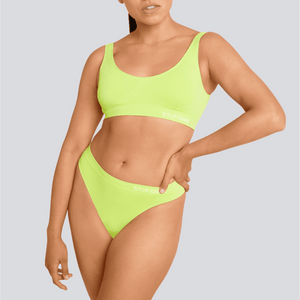 Women's SmoothFit Thong - Lime Spark - Bamboo Underwear