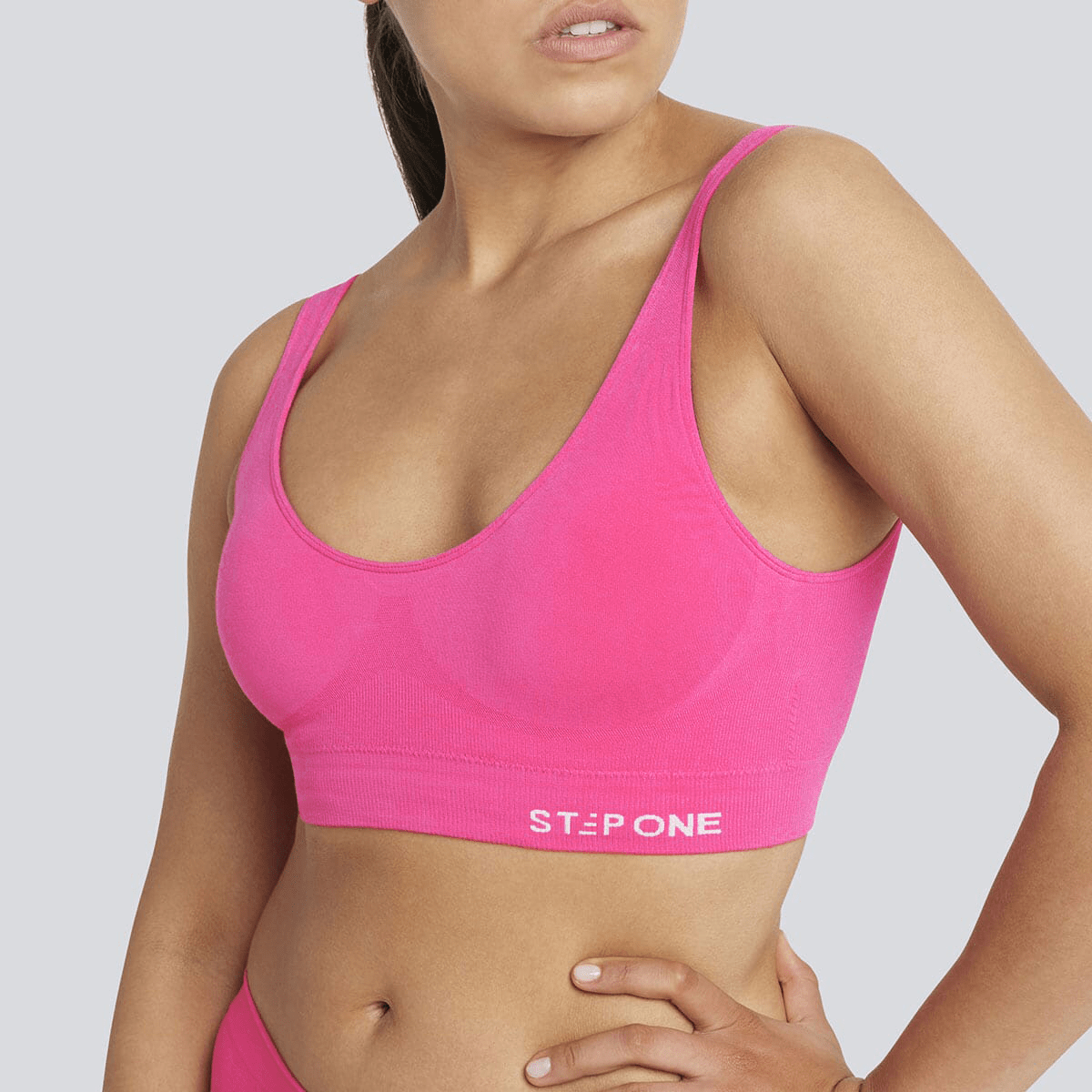 Women's SmoothFit Padded Bra - Candy Pink - Bamboo Underwear