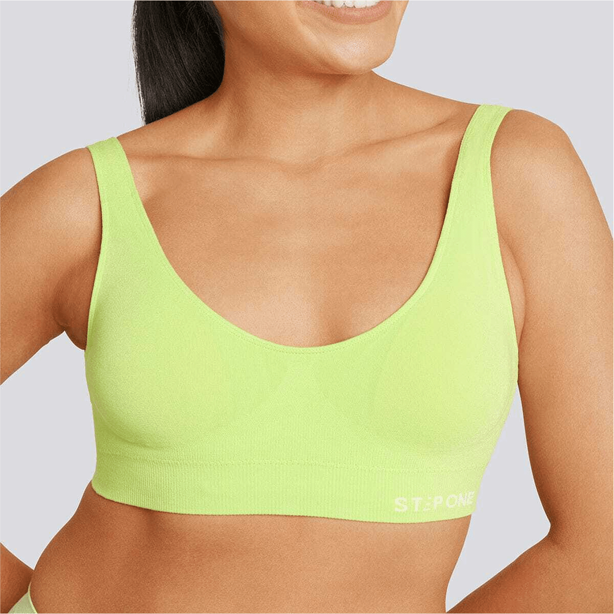 Women's SmoothFit Padded Bra - Lime Spark - Bamboo Underwear