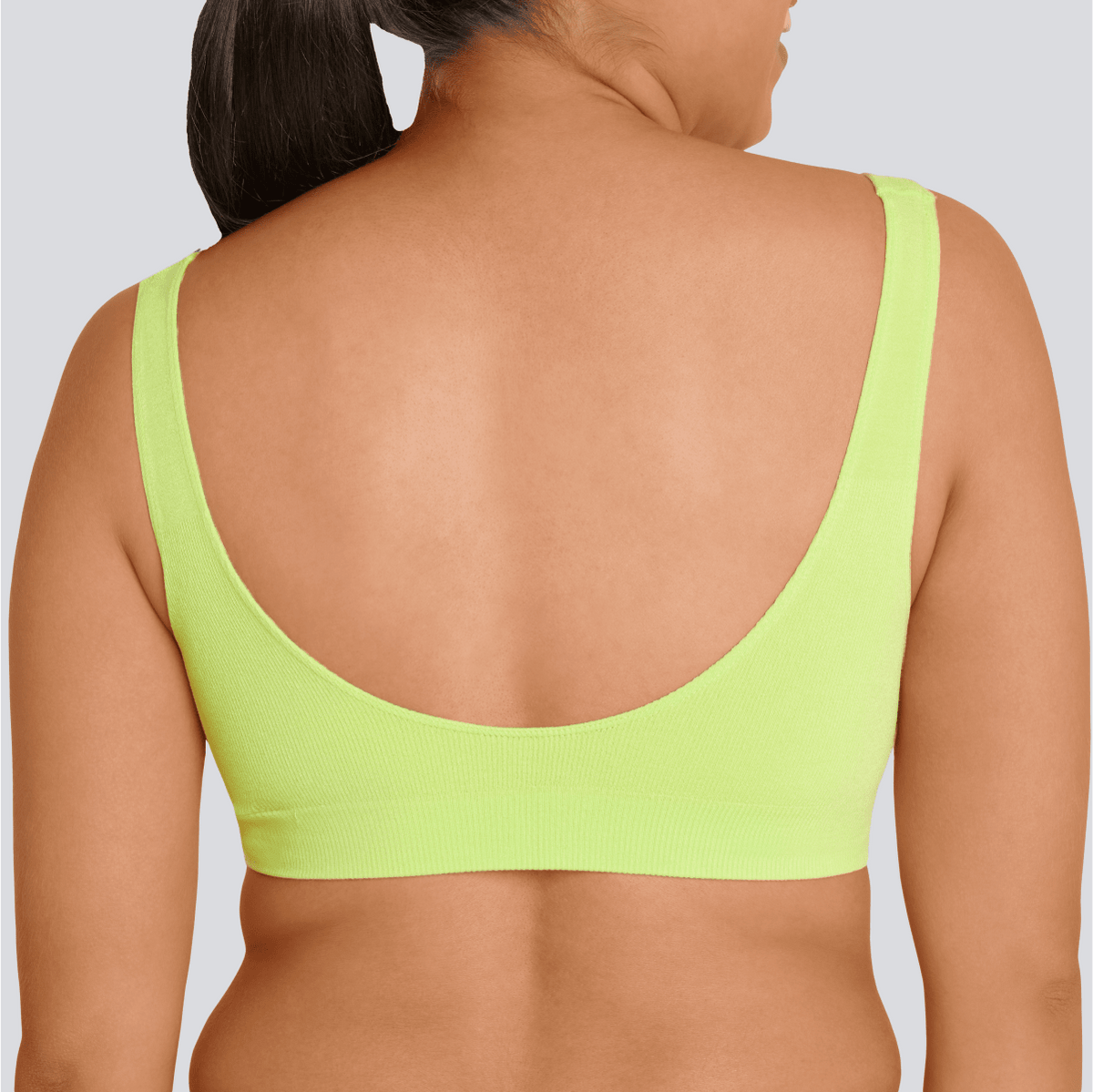 Women's SmoothFit Padded Bra - Lime Spark - Bamboo Underwear