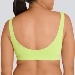 Women's SmoothFit Padded Bra - Lime Spark - Bamboo Underwear