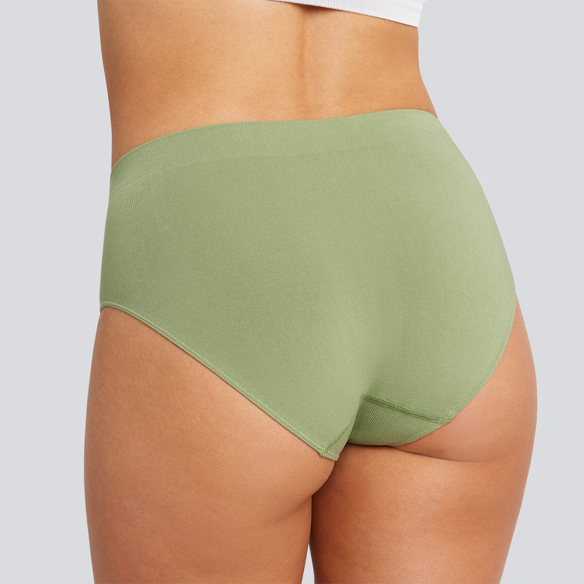 Women's SmoothFit Full Brief - Watercress - Bamboo Underwear - Model:Natalia