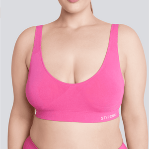 Women's SmoothFit Padded Bra - Candy Pink - Bamboo Underwear