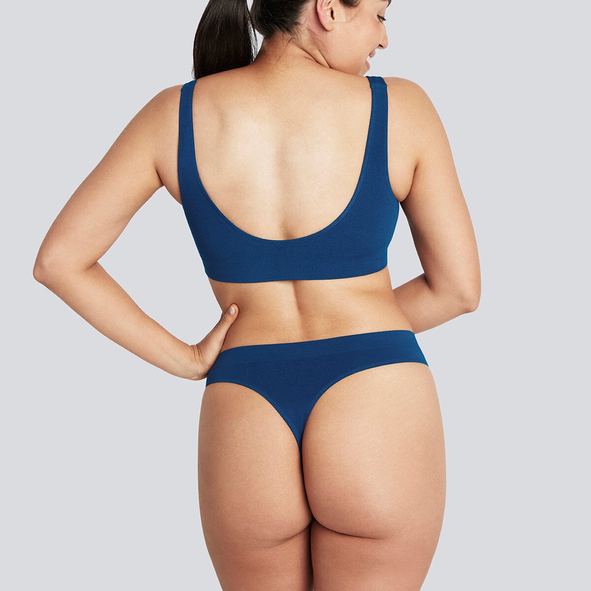 Women's SmoothFit Thong - Marina - Bamboo Underwear