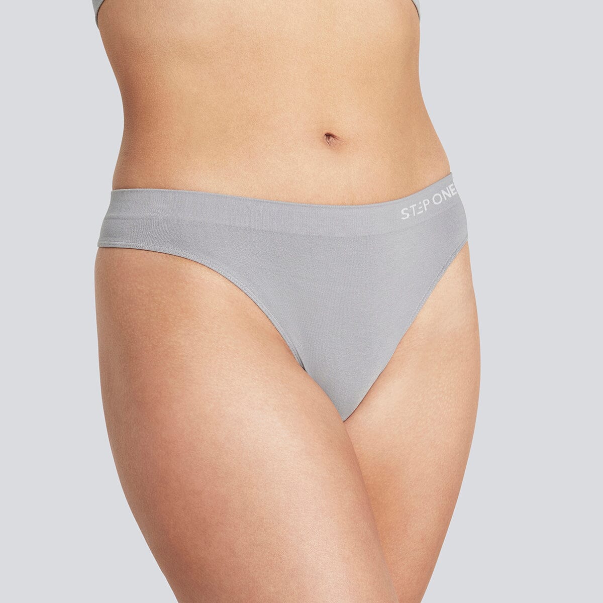 Women's SmoothFit Thong - Grey - Bamboo Underwear