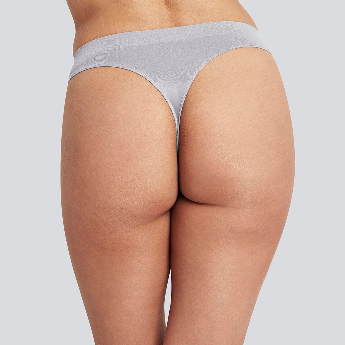 Women's SmoothFit Thong - Grey - Bamboo Underwear