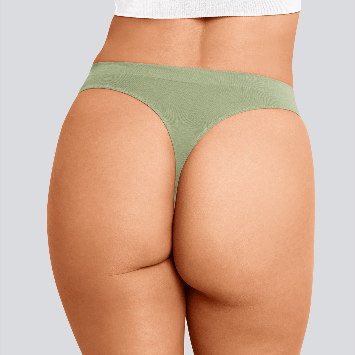 Women's SmoothFit Thong - Sage - Bamboo Underwear