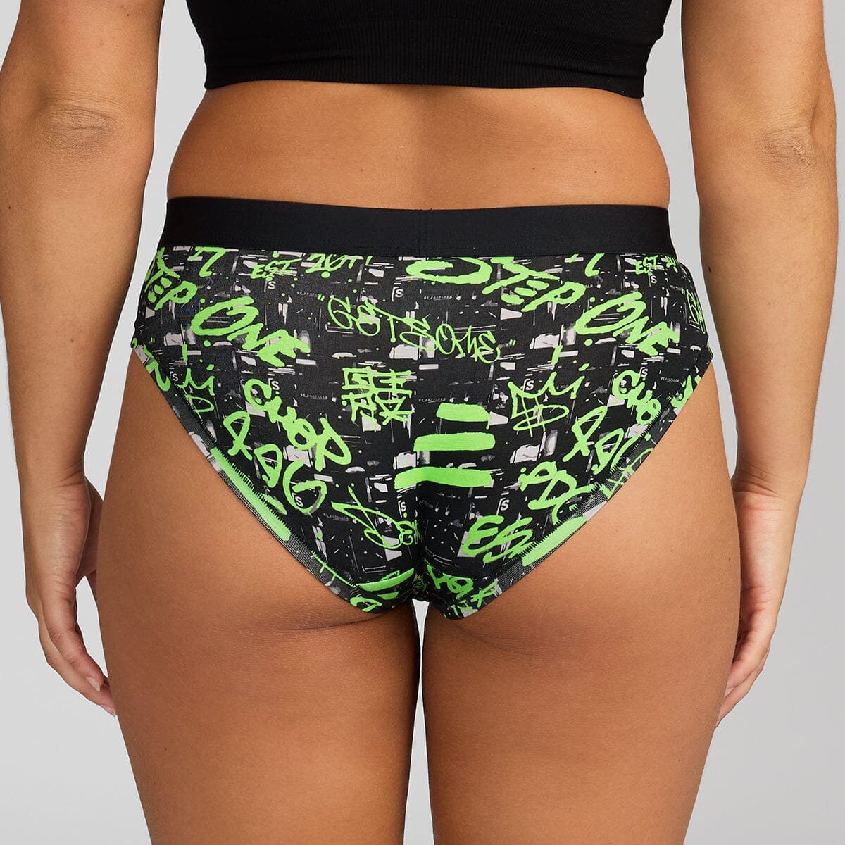 Women's Bikini Brief - Neon Tags - Bamboo Underwear - Model:Alexandra