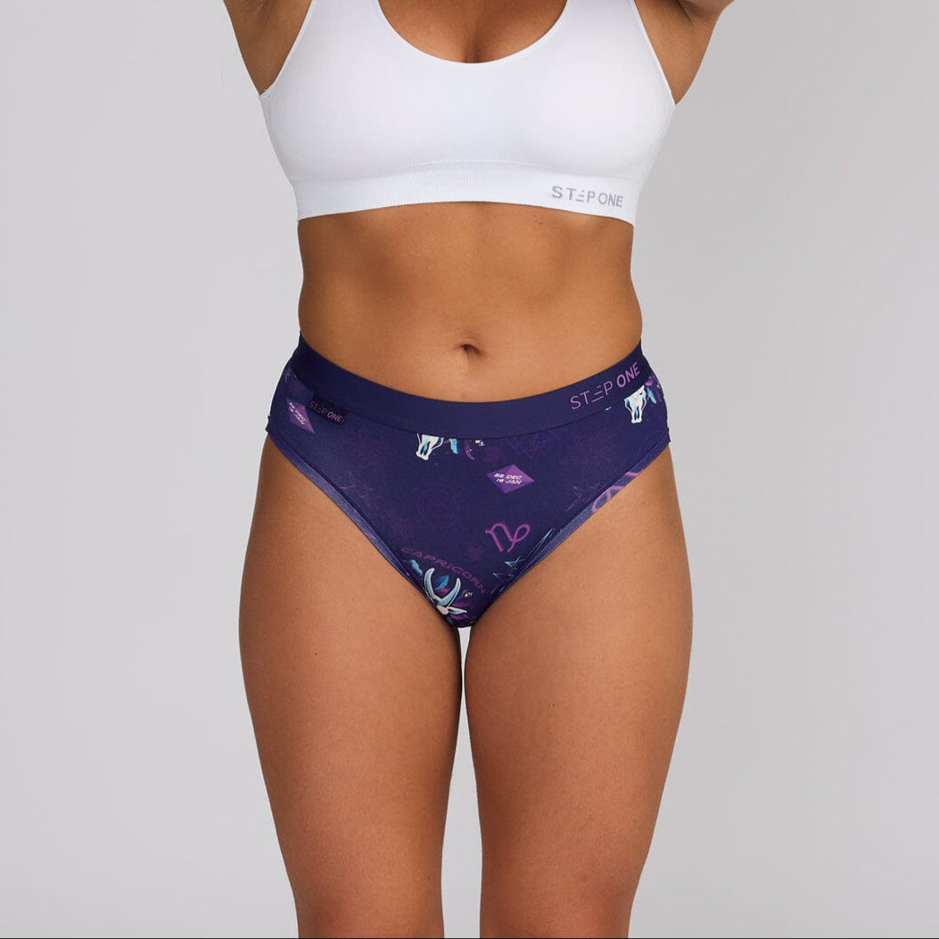 Women's Bikini Brief - Capricorn - Bamboo Underwear - Model:Alexandra