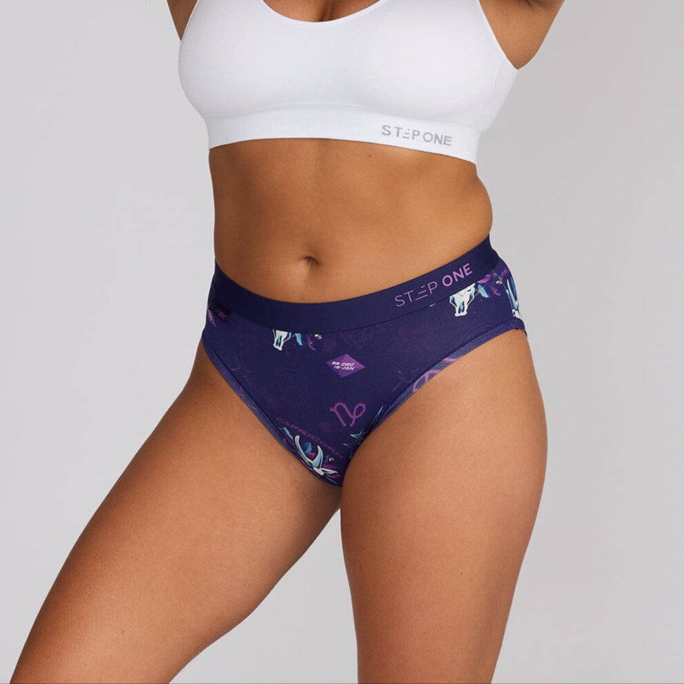 Women's Bikini Brief - Capricorn - Bamboo Underwear - Model:Alexandra