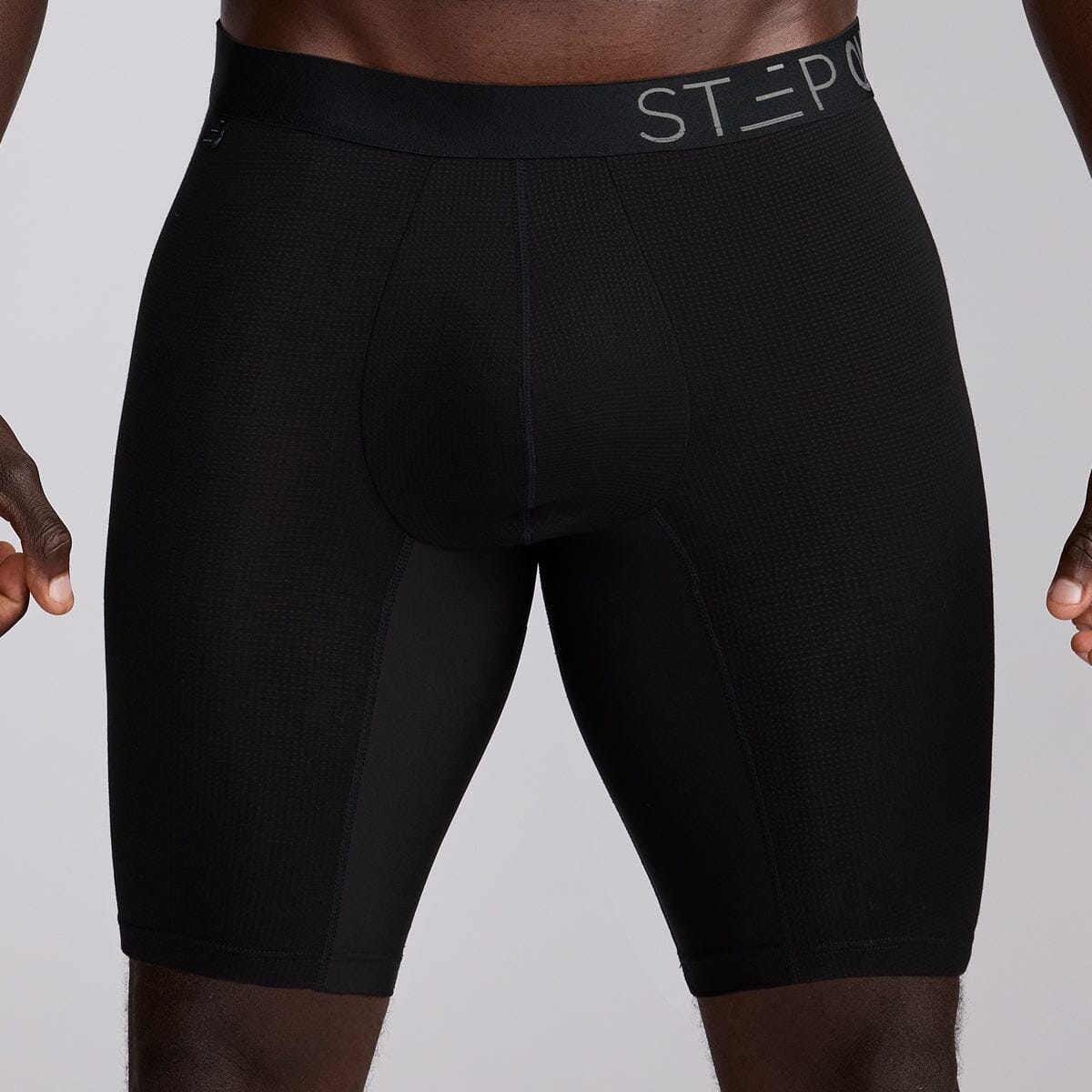 Boxer Brief Sport Cloud Mesh - Black - Bamboo Underwear - Model:Baba