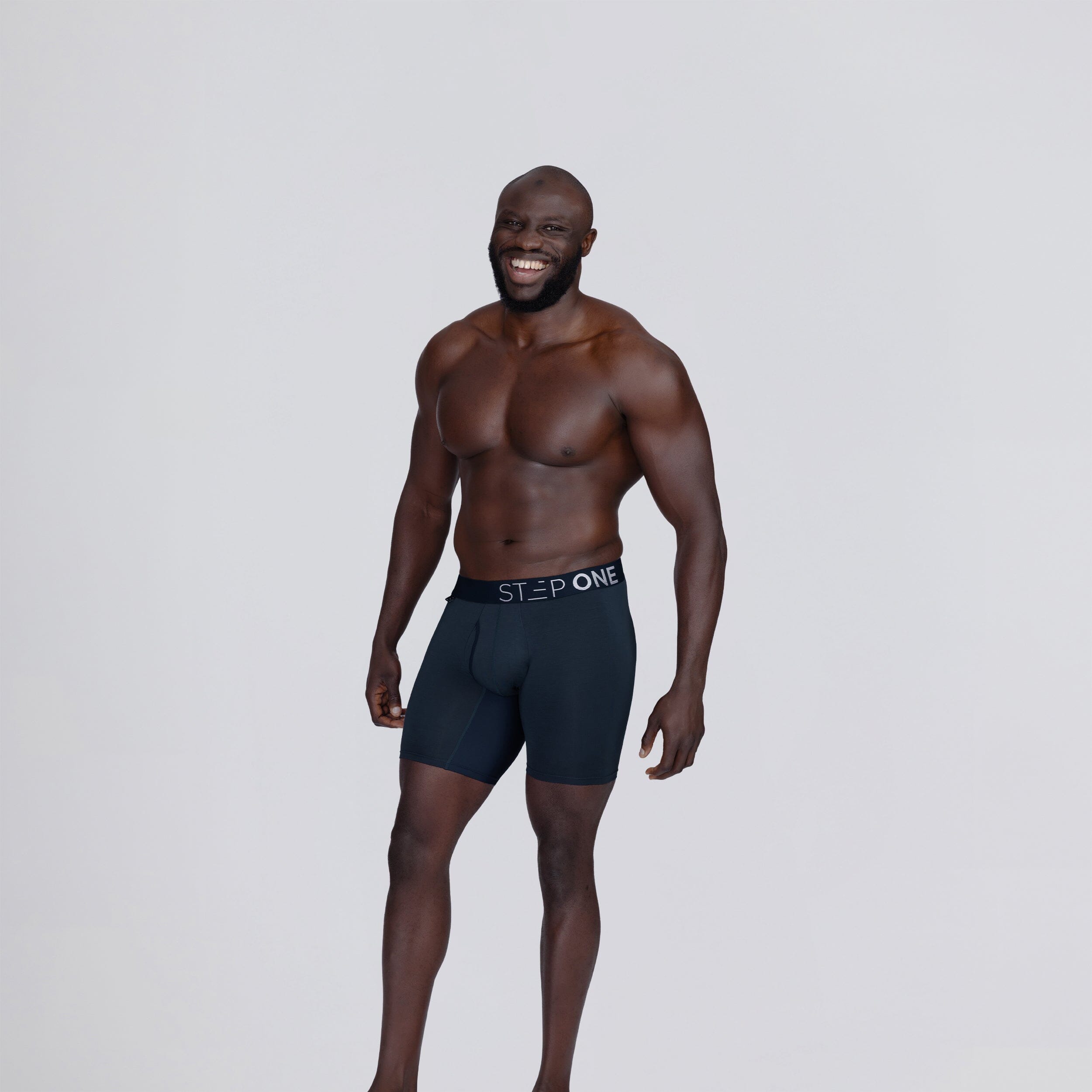 Boxer Brief Fly - Dark Navy - Bamboo Underwear - Model:Baba
