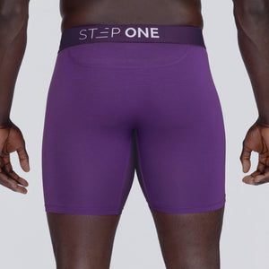 Boxer Brief Fly - Deep Purple - Bamboo Underwear - Model:Baba