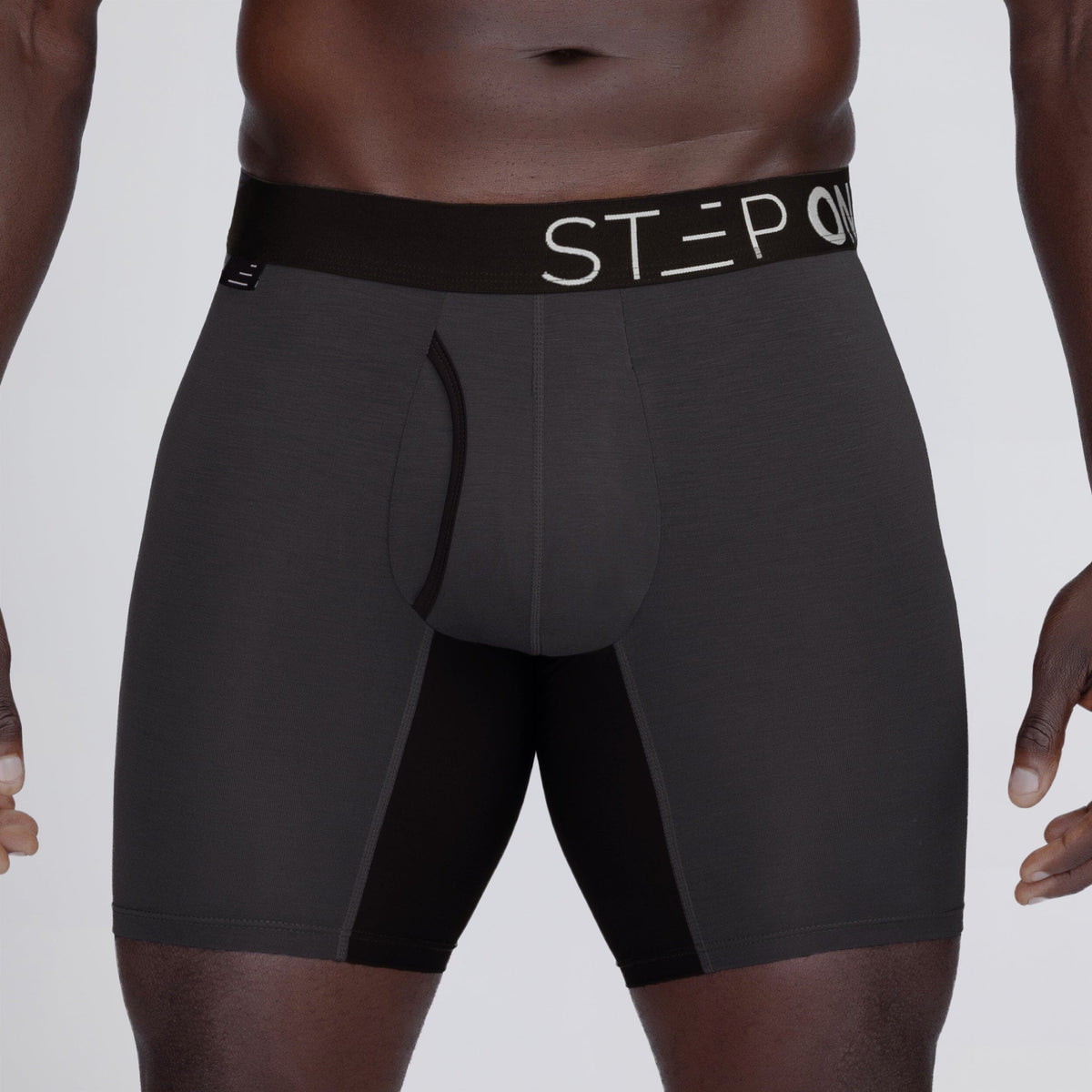 Boxer Brief Fly - Dark Grey - Bamboo Underwear