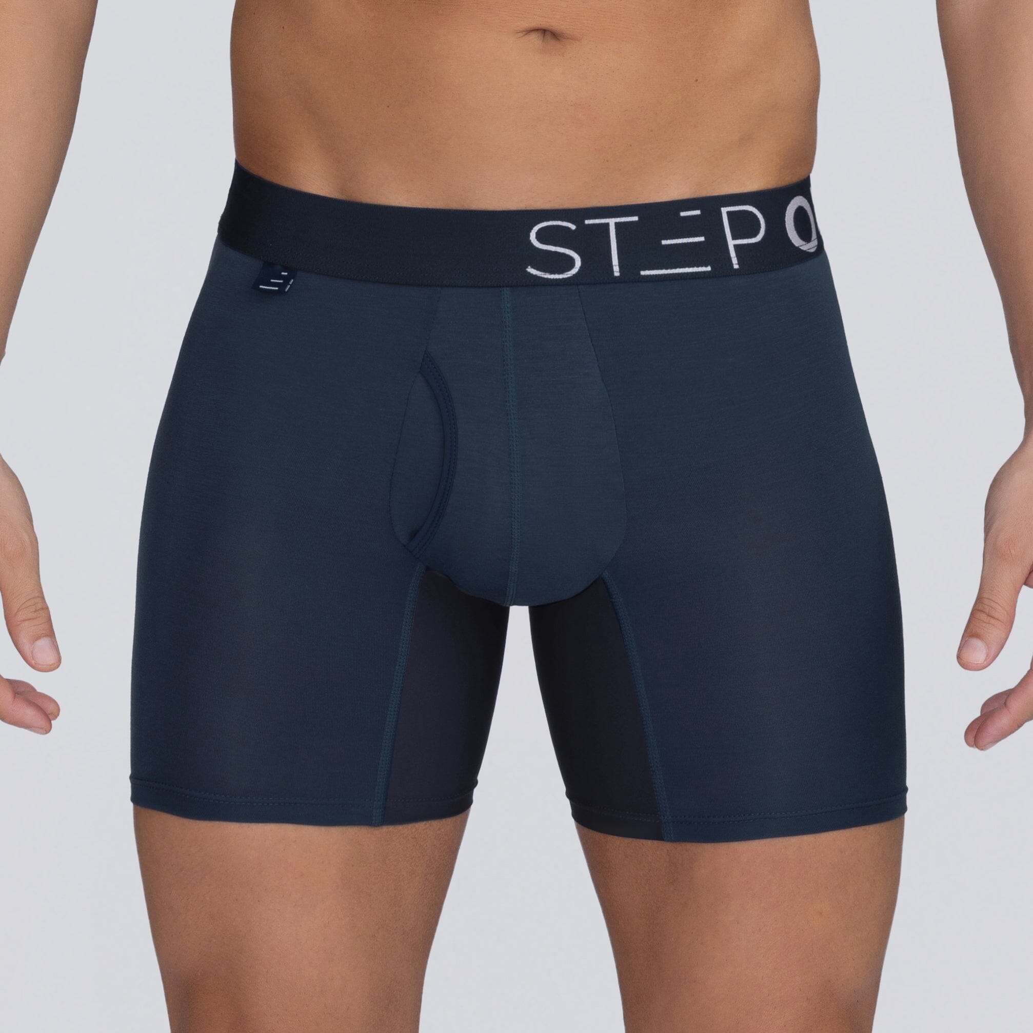 Boxer Brief Fly - Dark Navy - Bamboo Underwear - Model:Ivan