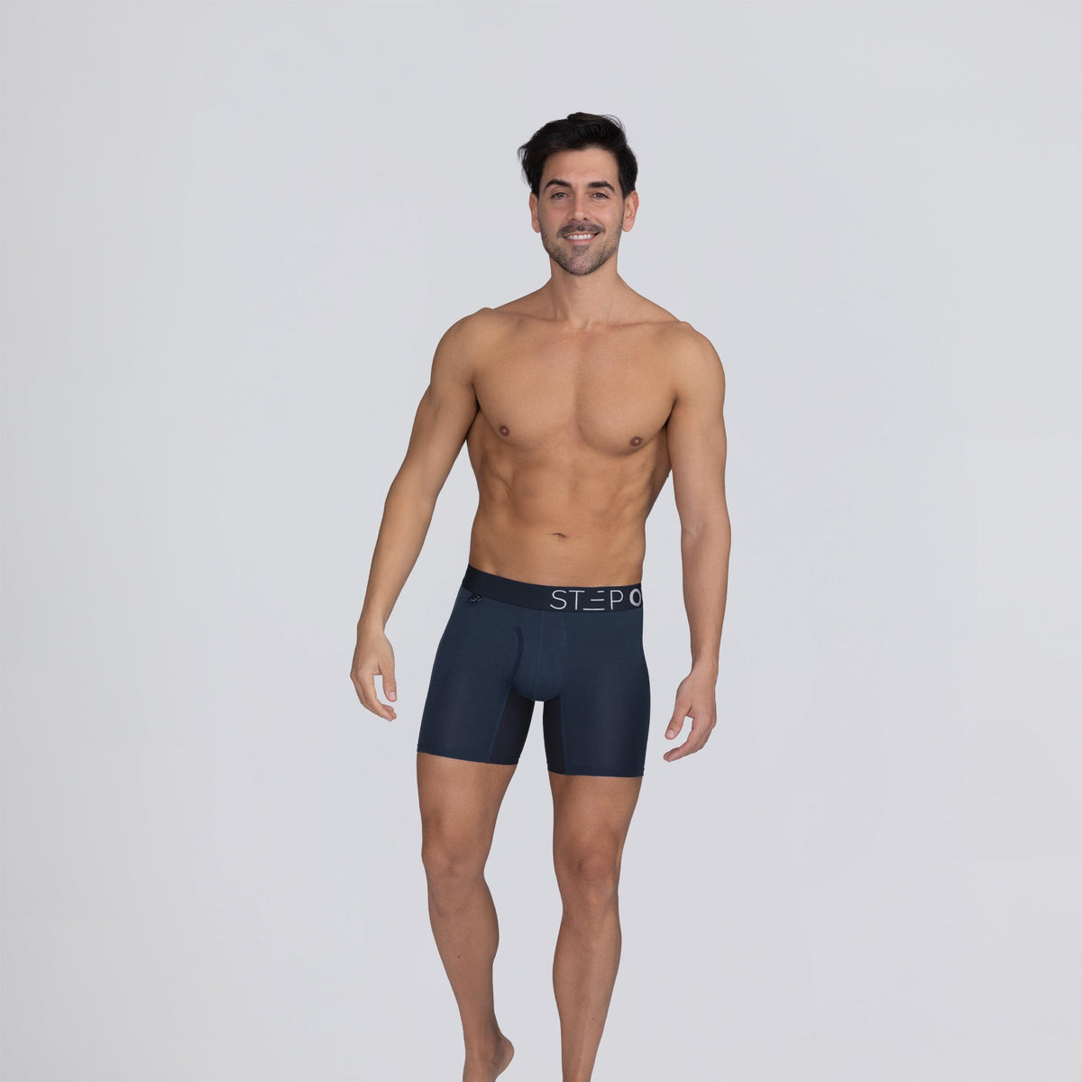 Boxer Brief Fly - Dark Navy - Bamboo Underwear - Model:Ivan