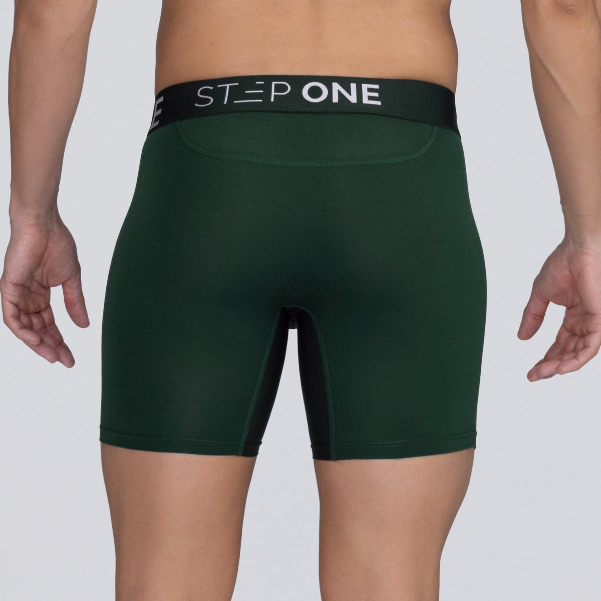 Boxer Brief Fly - Dark Green - Bamboo Underwear - Model:Ivan