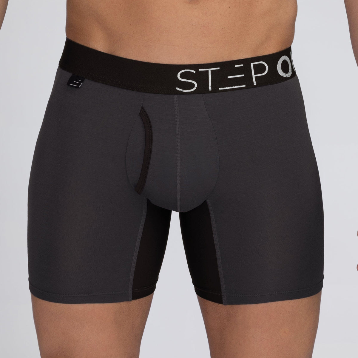 Boxer Brief Fly - Dark Grey - Bamboo Underwear