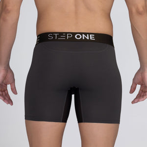 Boxer Brief Fly - Dark Grey - Bamboo Underwear
