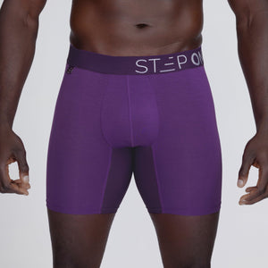 Boxer Brief - Deep Purple - Bamboo Underwear - Model:Baba
