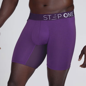 Boxer Brief - Deep Purple - Bamboo Underwear - Model:Baba