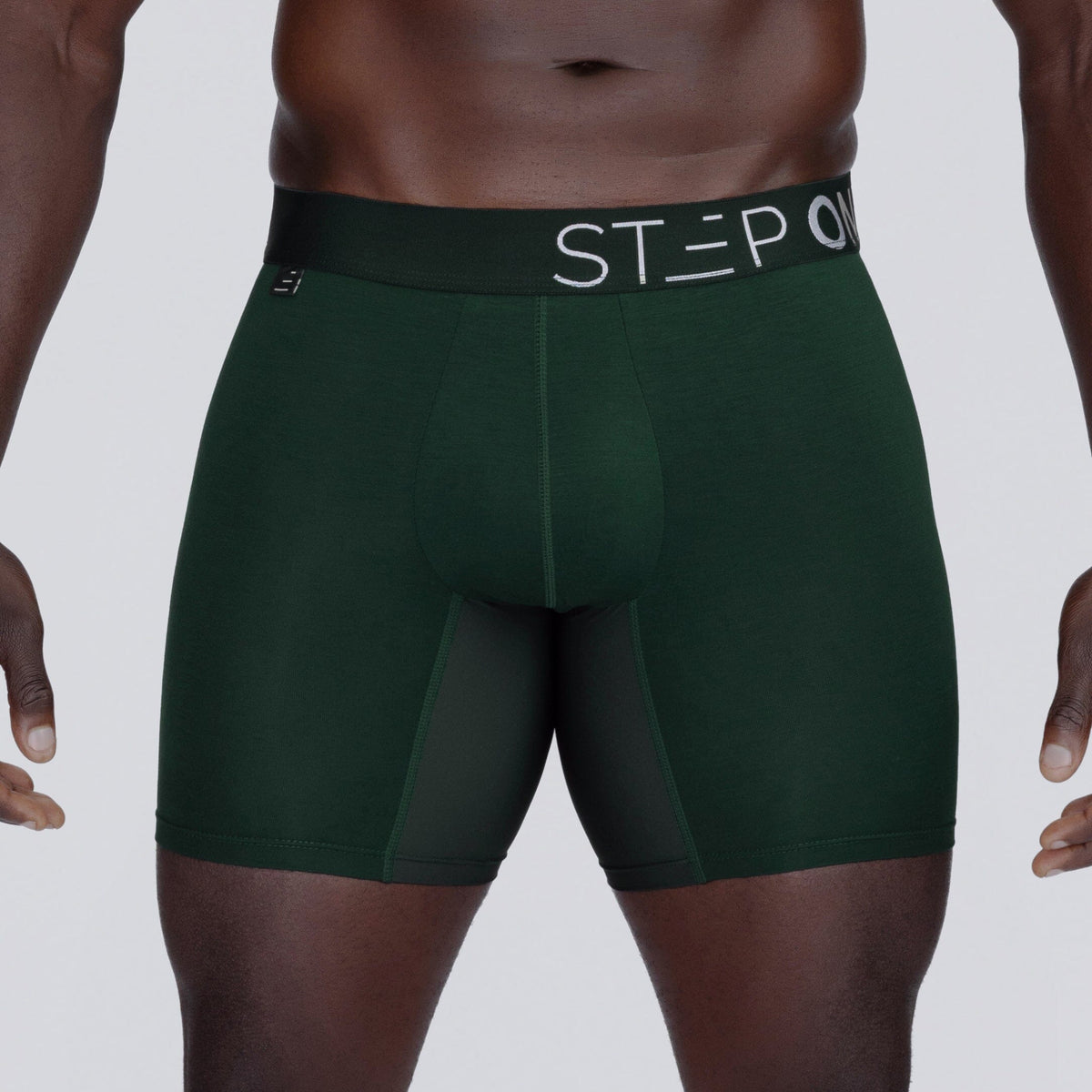 Boxer Brief - Dark Green - Bamboo Underwear - Model:Baba