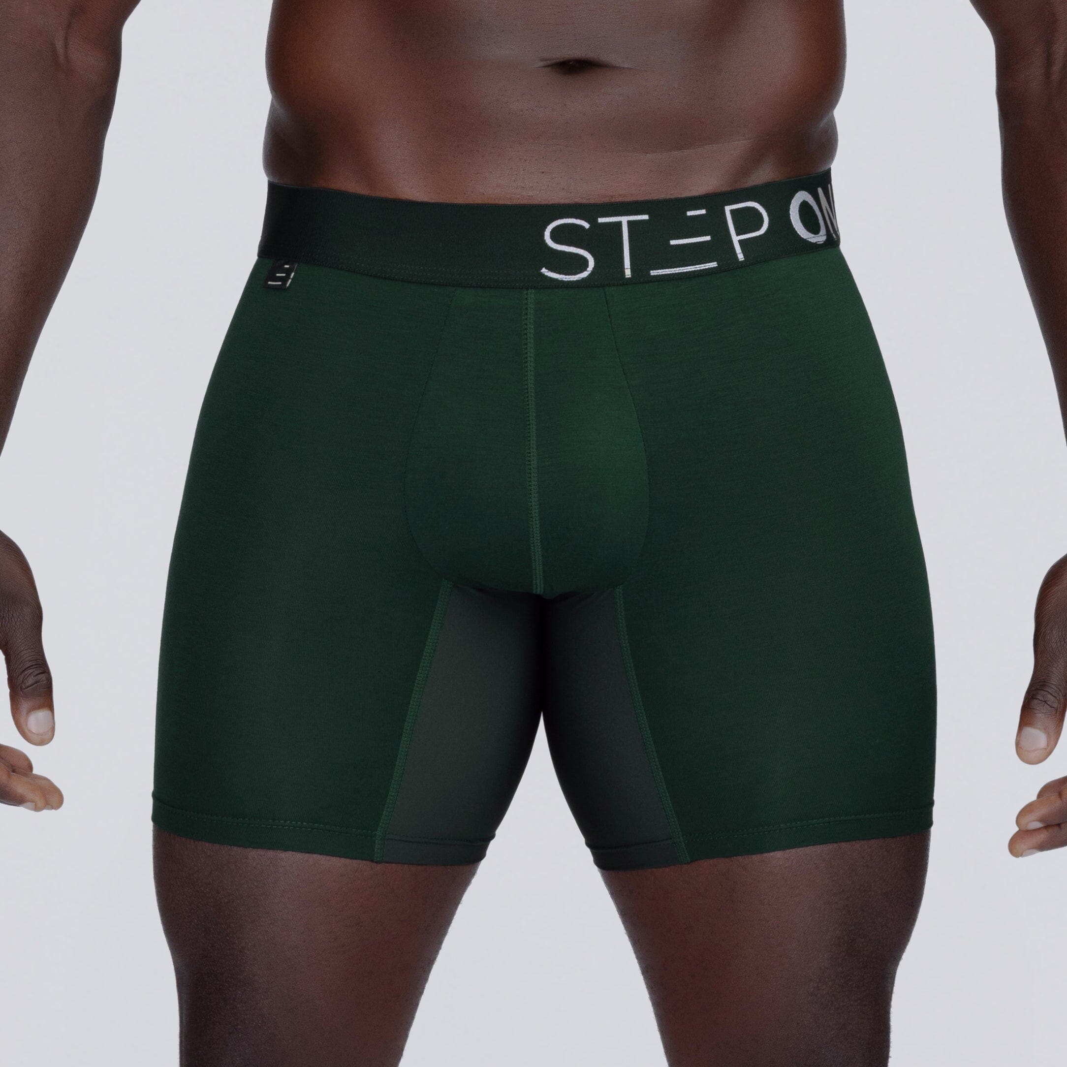 Boxer Brief - Dark Green - Bamboo Underwear - Model:Baba