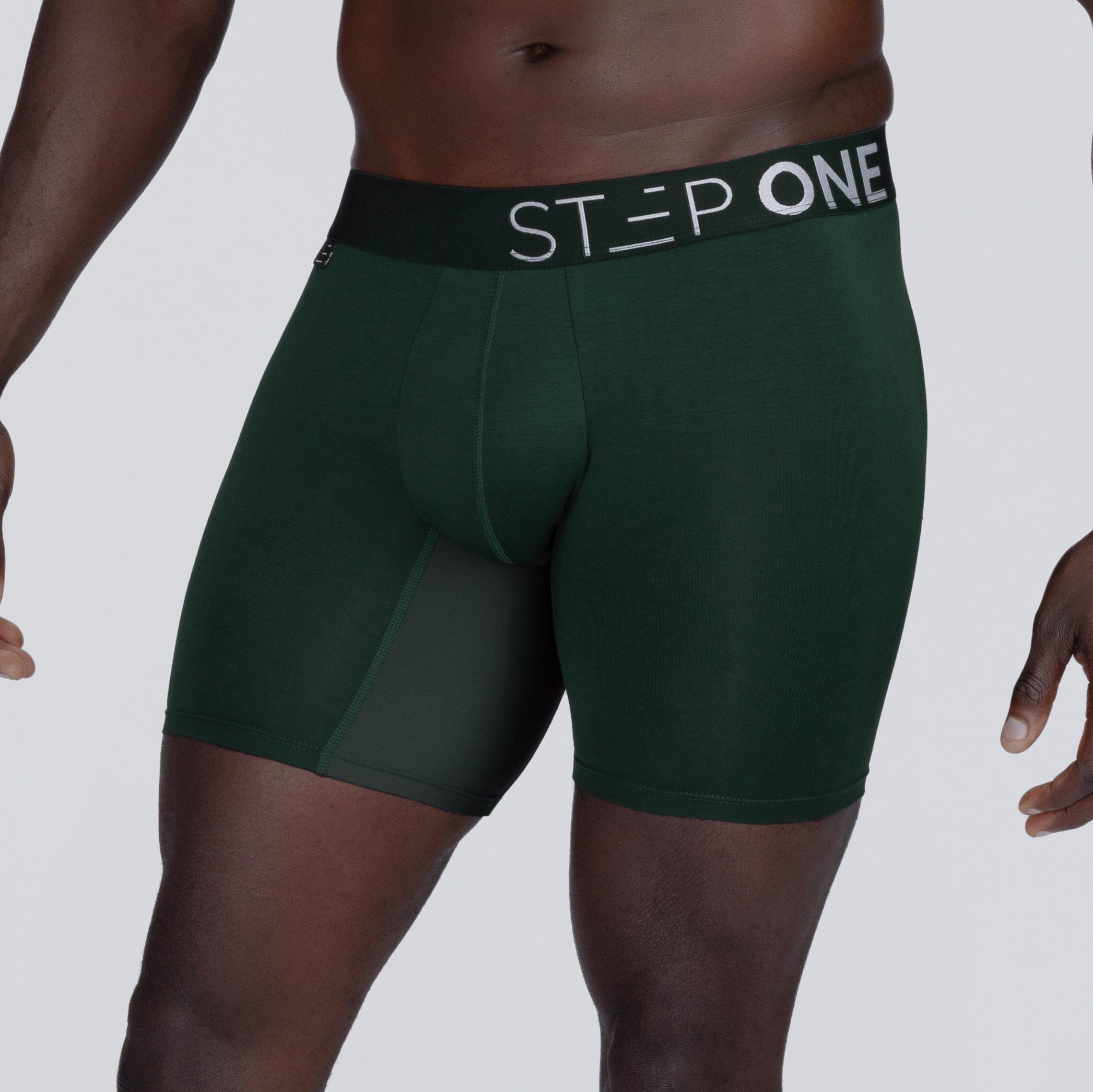 Boxer Brief - Dark Green - Bamboo Underwear - Model:Baba