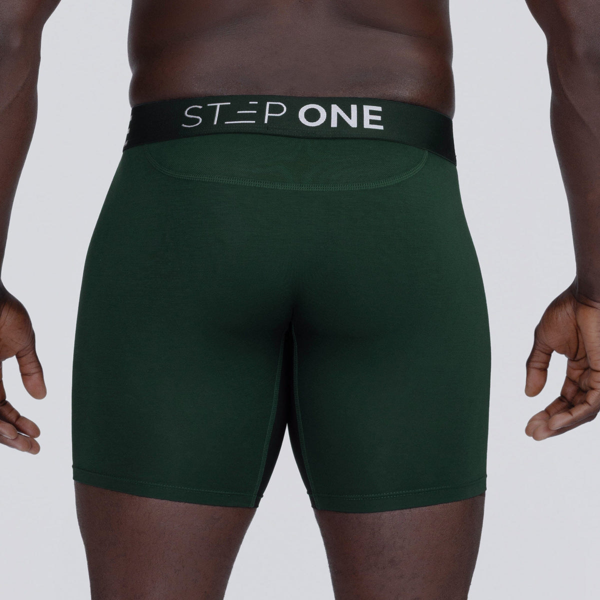 Boxer Brief - Dark Green - Bamboo Underwear - Model:Baba