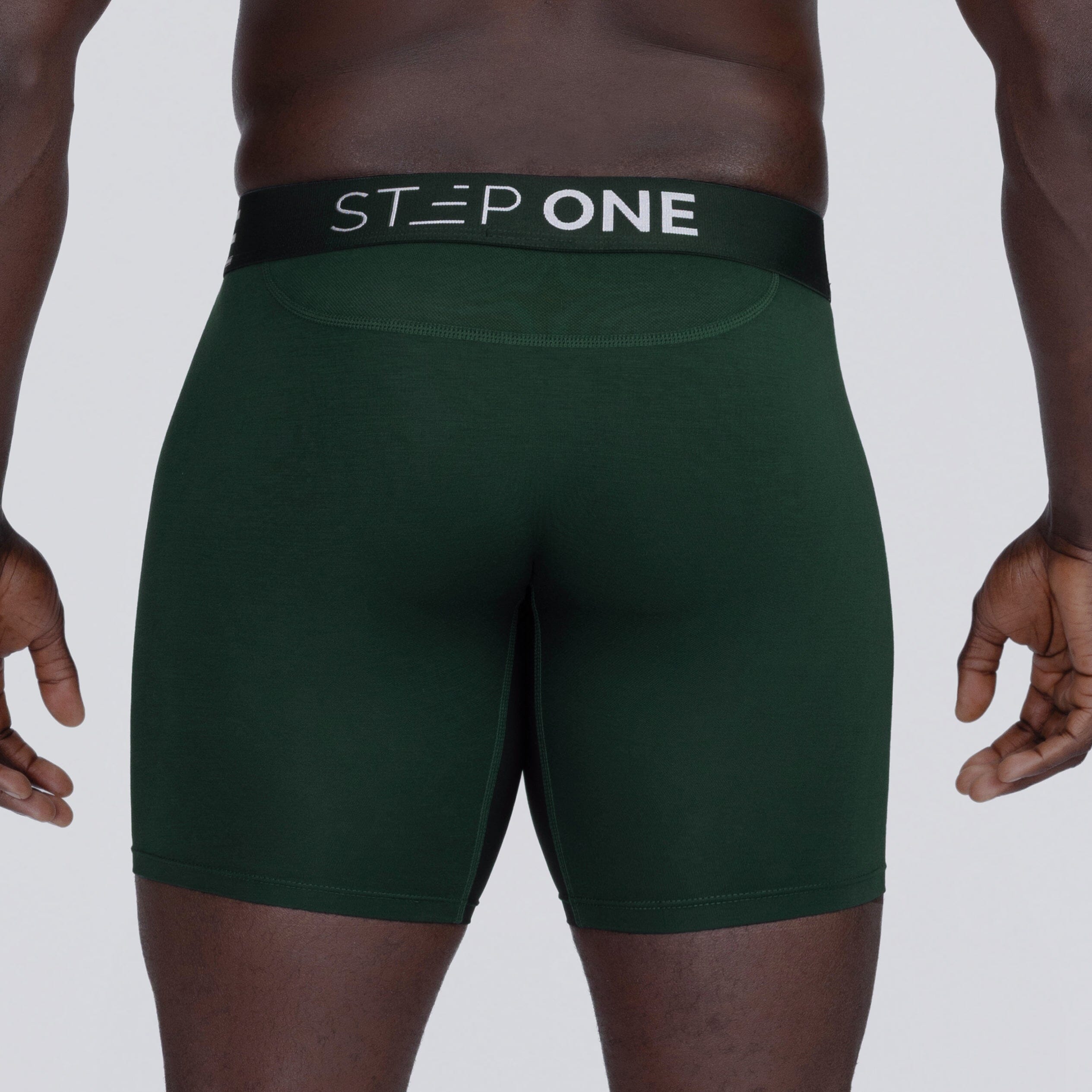 Boxer Brief - Dark Green - Bamboo Underwear - Model:Baba