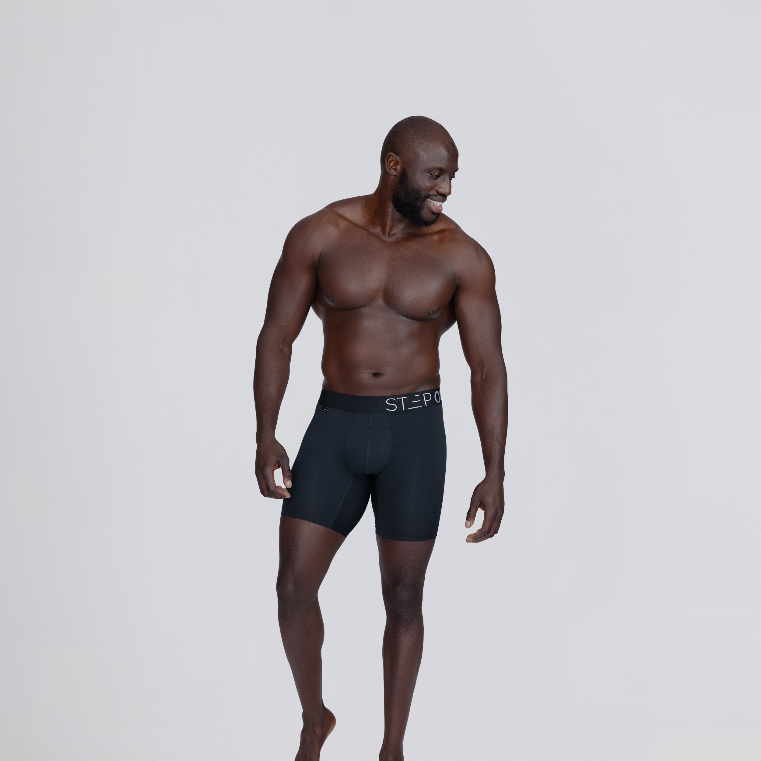 Boxer Brief - Almost Black - Bamboo Underwear - Model:Baba