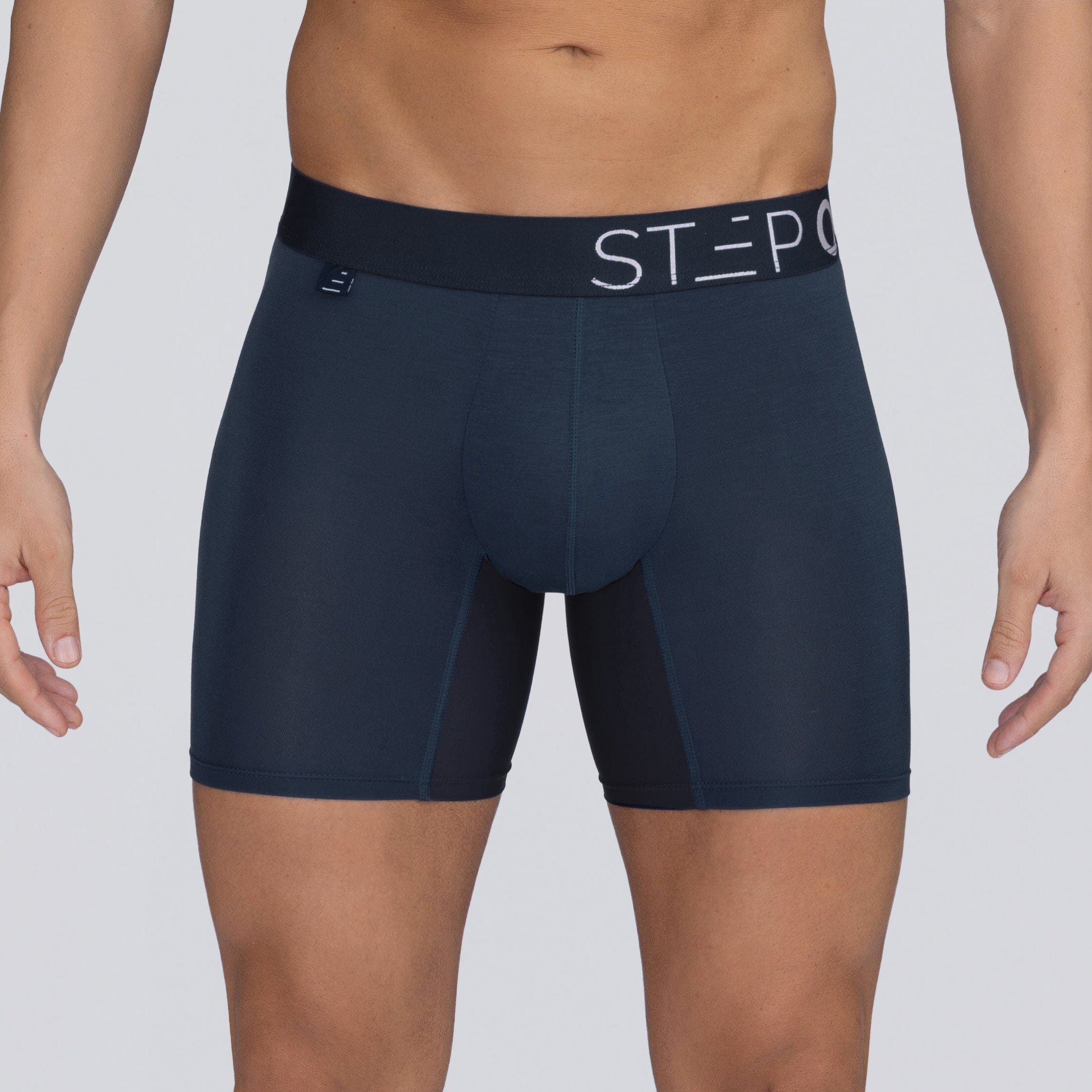 Boxer Brief - Dark Navy - Bamboo Underwear  - Model:Ivan