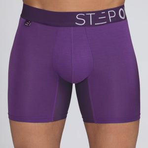 Boxer Brief - Deep Purple - Bamboo Underwear - Model:Ivan
