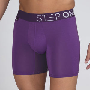 Boxer Brief - Deep Purple - Bamboo Underwear - Model:Ivan