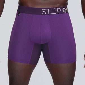 Trunk - Deep Purple - Bamboo Underwear - Model:Baba