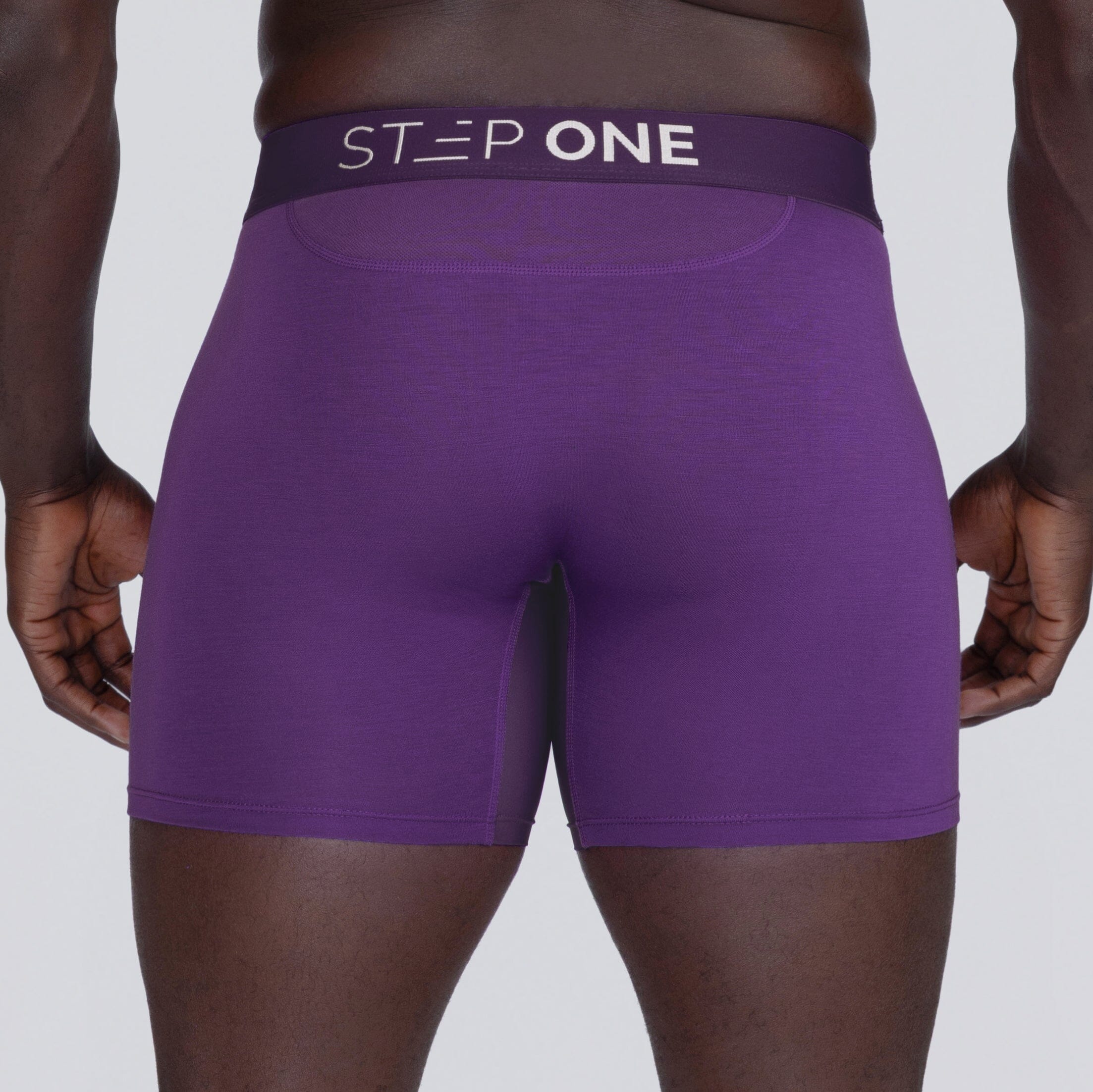Trunk - Deep Purple - Bamboo Underwear - Model:Baba