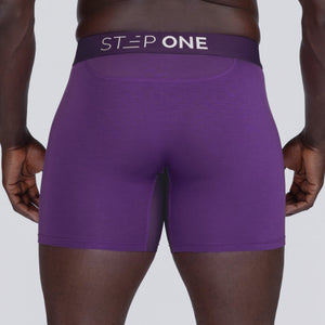 Trunk - Deep Purple - Bamboo Underwear - Model:Baba