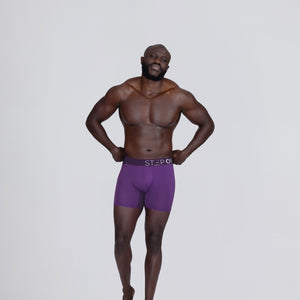 Trunk - Deep Purple - Bamboo Underwear - Model:Baba