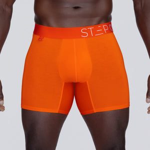 Trunk - Vibrant Orange - Bamboo Underwear - Model:Baba
