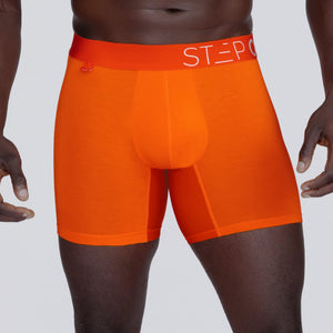Trunk - Vibrant Orange - Bamboo Underwear - Model:Baba