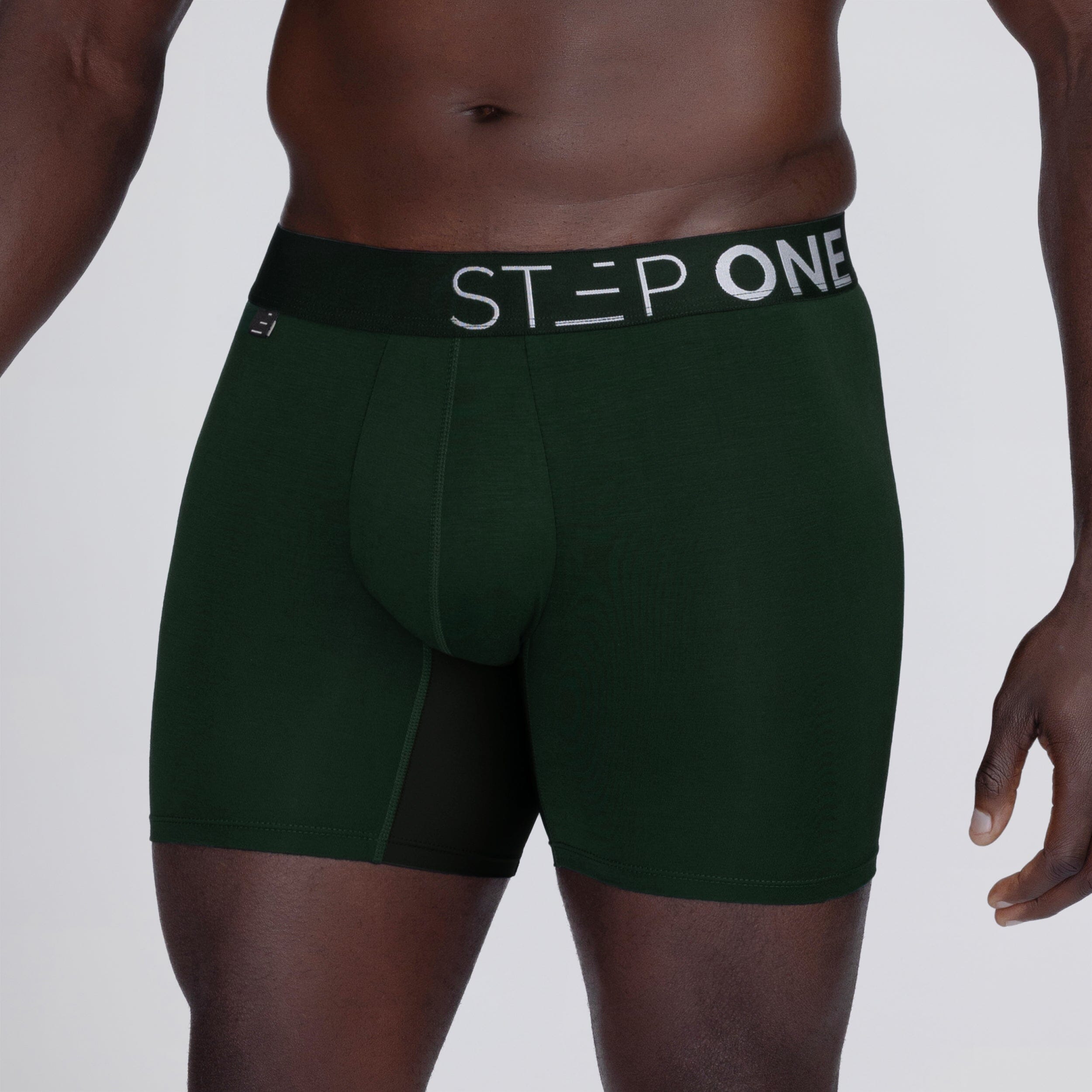 Trunk - Dark Green - Bamboo Underwear - Model:Baba