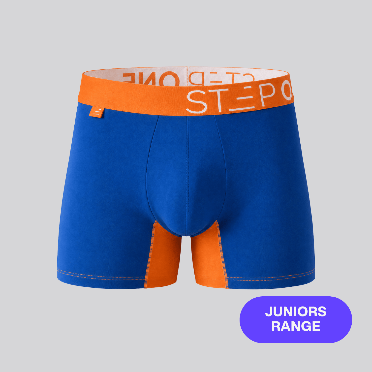 Junior Trunk - Blue & Orange - Bamboo Underwear
