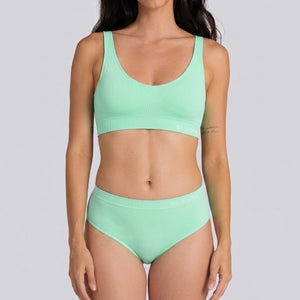 Women's SmoothFit Bikini Brief - Aquamarine - Bamboo Underwear